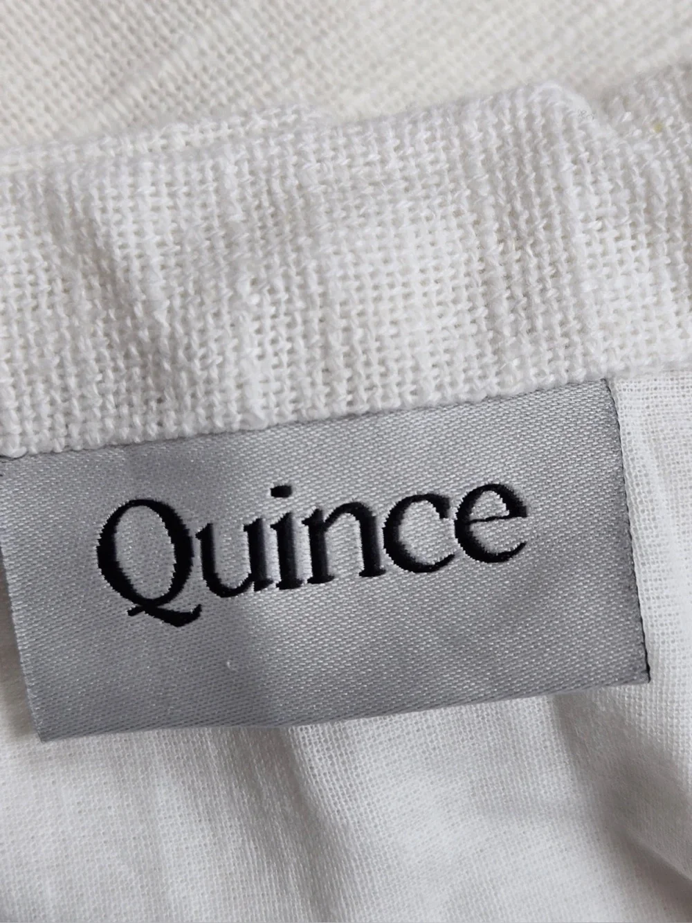 QUINCE Set Of 2 48x96 Cotton Slub Curtains White 0897